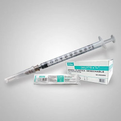 JERINGA DE INSULINA DESECHABLE 1 ML x 27G x 1/2 "   UND - ALFA SAFE