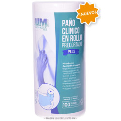 Paño clínico en rollo precortado plus